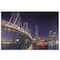 LED San Francisco Oakland Bay Bridge Canvas Wall Art